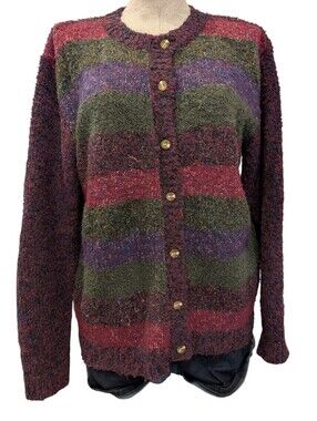 Vintage Tabi International Textured Cardigan Sweater Women’s Large
